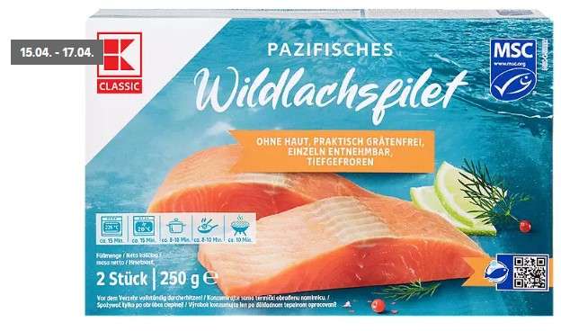 Wildlachs-Filet 250g (gefroren) bei Kaufland