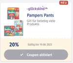 Pampers Pants -20% (beliebig viele!) Payback in DM App (personalisiert, sonst neue Schwangerschaft angeben)