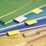 (Prime) Post-it Notes Marker, Packung mit 10 Blöcken, 50 schmale Marker je Block, 12, 7 mm x 44, 4 mm, Gelb, Orange, Pink, Lila, Blau, Grün
