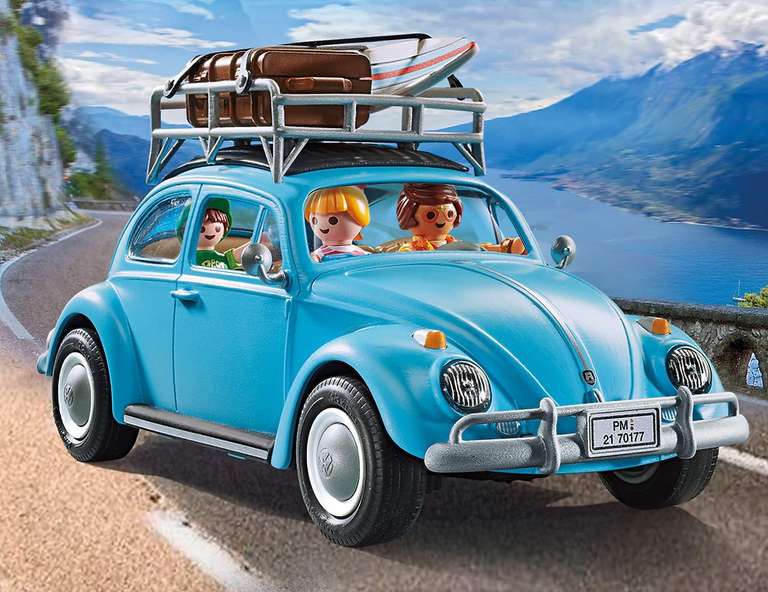 PLAYMOBIL Volkswagen 70177 Käfer mit Dachgepäckträger, abnehmbaren Dach und Heckklappe (Prime)