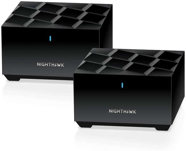Netgear MK62 Nighthawk Mesh WiFi 6 System (Router & Satellit, je 1x Gbit-LAN, 574Mbps/1202Mbps WLAN)