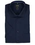 Limango: Olymp Luxor Kurzarm-Hemd - Modern fit - dunkelblau - Größe 40 - andere Größen etwas teurer