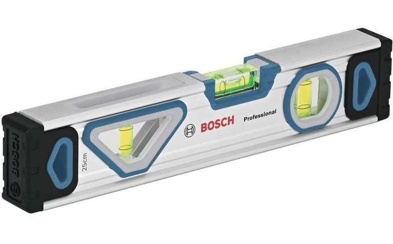 Bosch Professional Wasserwaage 25 cm mit Magnet System rundum ablesbar, Aluminium-Gehäuse, robuste Endkappen Amazon Exklusiv PRIME