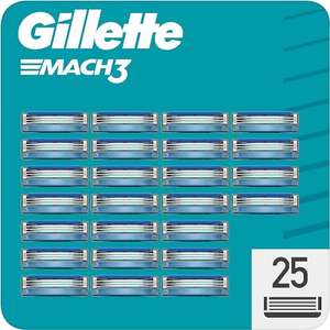 [Amazon Prime] - Gillette Mach3 Ersatzklingen 25 STK. für Nassrasierer (1,32€/STK.)
