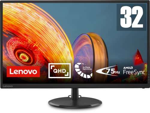 Lenovo C32q-20 | 31,5" WQHD Monitor | IPS | 2560x1440 | 75Hz | 250 nits |