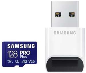 Samsung PRO Plus (2023) microSDXC 128 GB + USB-Kartenleser [amazon prime]