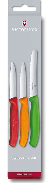 Victorinox 3-tlg Gemüsemesser-Set Swiss Classic - Küchenmesser, Obstmesser - Swiss Made - MultiColor, PRIME