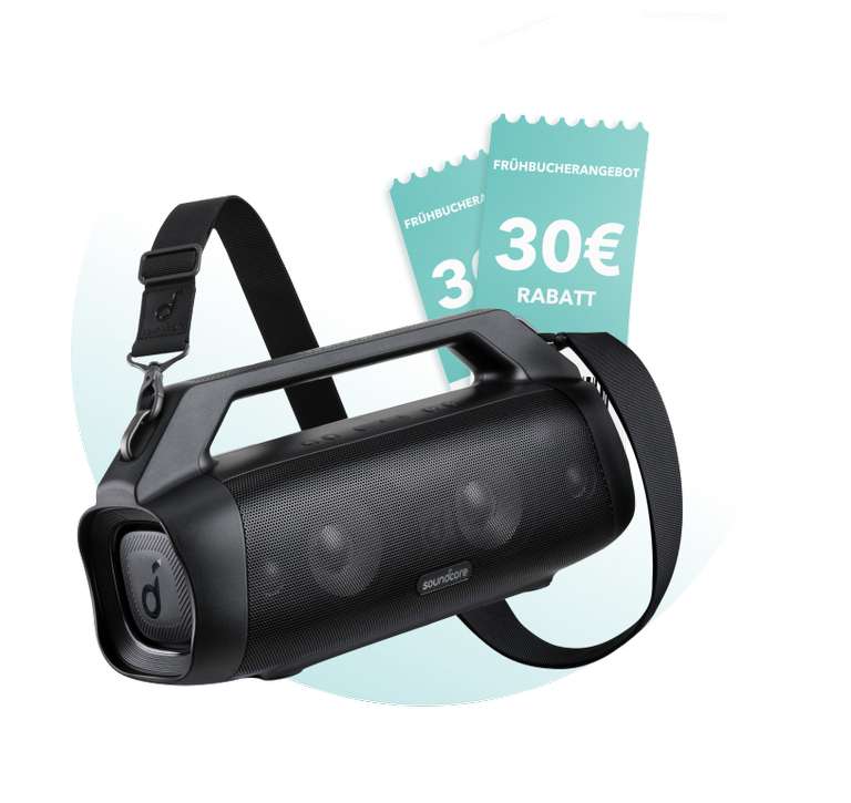 Neuerscheinung - Soundcore Motion Boom Plus: Mobiler Bluetooth-Speaker mit 80 Watt in der Vorbestellung 150€ statt 180€