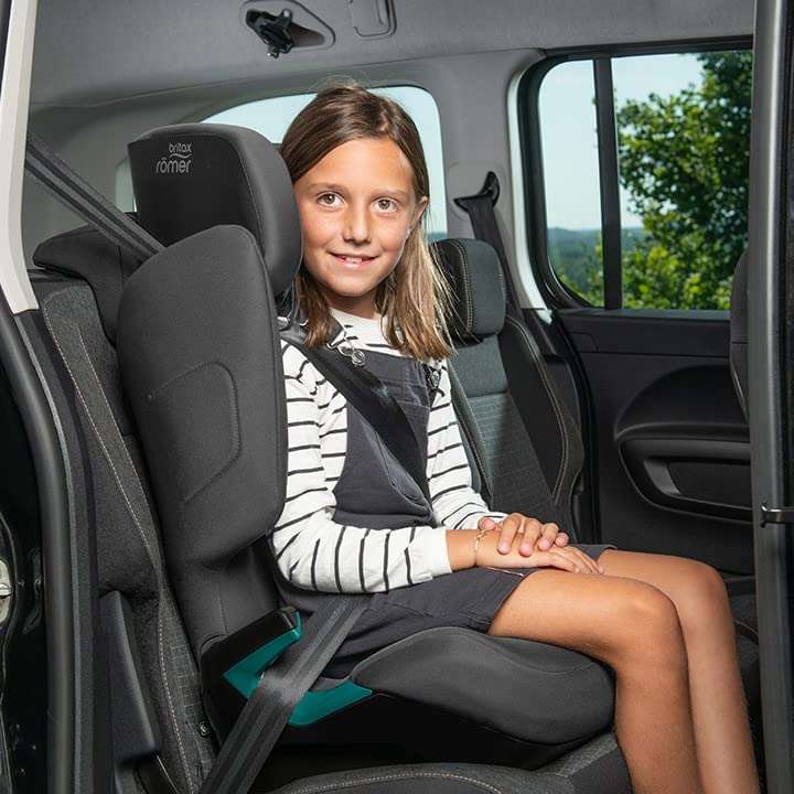 BRITAX ROMER Kindersitz ADVENTURE PLUS (für Kinder von 100-150 cm (i-Size), 3, 5-12 Jahre, Midnight Grey)