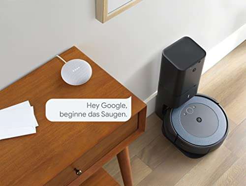 [Amazon WHD] iRobot Roomba i3+ (i3552), Saugroboter mit Absaugstation, 2 Gummibürsten, Sprachassistenten-kompatibel