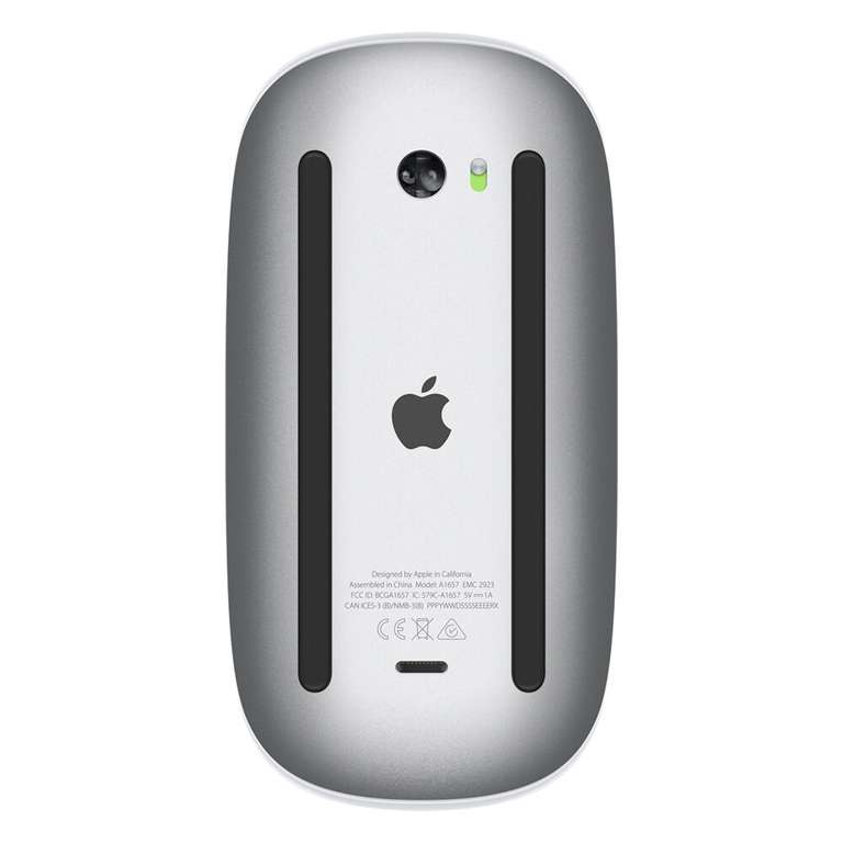 Apple Magic Mouse 3 (Bluetooth, Touch-Oberfläche, 1300dpi, Akku, Lightning an der Unterseite, 99g)