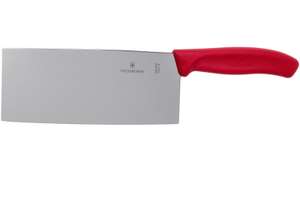 Victorinox Swiss Classic chinesisches Kochmesser | 18 cm Klingenlänge | ergonomischer Griff | rostfreiem Stahl | Swiss Made