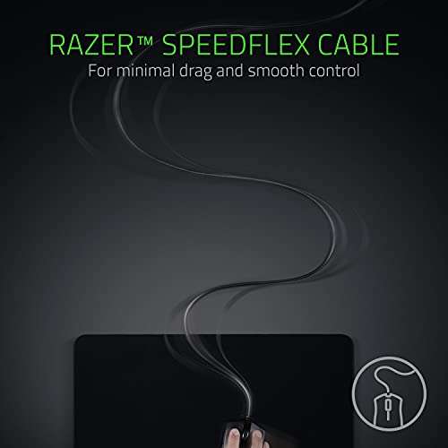 [Prime] Razer Viper Gaming-Maus (RGB Chroma, beidhändig, 69g leicht, Speedflex-Kabel, Optischer 5G-Sensor, 8 Programmierbare Tasten) Weiß