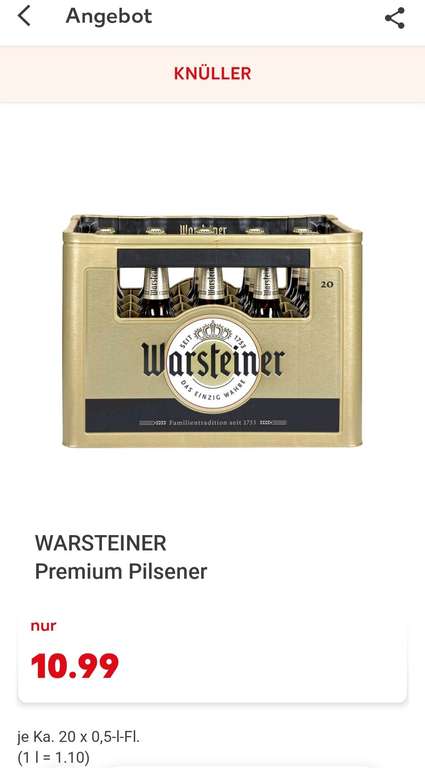 Bier Sammeldeal Kaufland + Kauflandcard [Lokal] u.a. Allgäuer Büble Bier - 12,49€ Franziskaner Weißbier - 11,49€ Tyskie - 12,99€