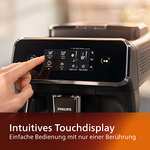 [Prime] PHILIPS Series 2200 Kaffeevollautomat – Klassischer Milchaufschäumer, Intuitives Touchdisplay, Mattes Schwarz (EP2220/10)