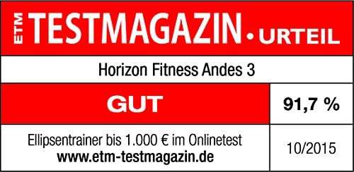 Horizon Fitness Crosstrainer Andes 3 zu 912,- statt 1.299.-