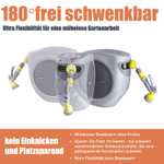 FANZTOOL 35m Schlauchtrommel Set mit Wandhalterung Inkl. 8-Funktionen-Multi-Handbrause - Alternative zu Gardena RollUp