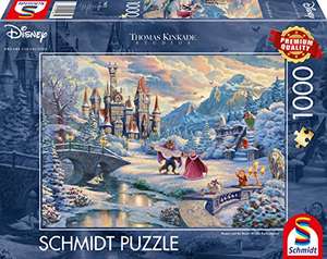 Schmidt Spiele 59671 Thomas Kinkade, Disney, Die Schöne und das Biest, Zauberhafter Winterabend, 1000 Teile Puzzle - Amazon Prime