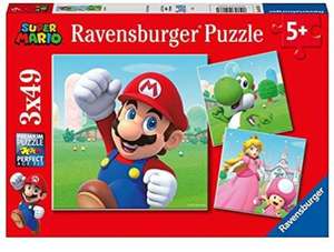[MM Abholung]Ravensburger Kinderpuzzle 05186 - Super Mario - 3x49 Teile Puzzle für Kinder ab 5 Jahren