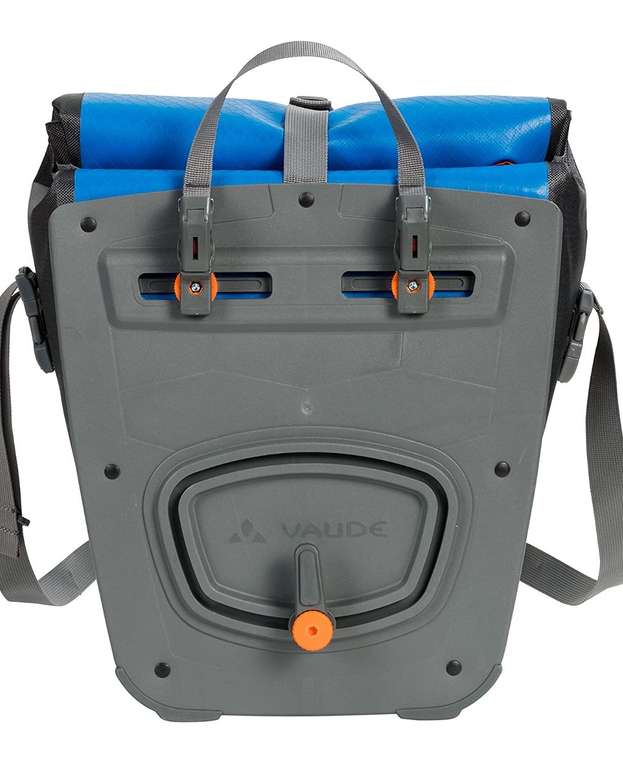 VAUDE Aqua Front Fahrradtaschen, 2 Vorderradtaschen (2x14L), wasserdicht, Maße: 31 x 30 x 17 cm [Amazon]