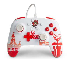 PowerA Controller für Nintendo Switch ( Super Mario: Mario Red & White ) - Offiziell von Nintendo lizenziertes Produkt