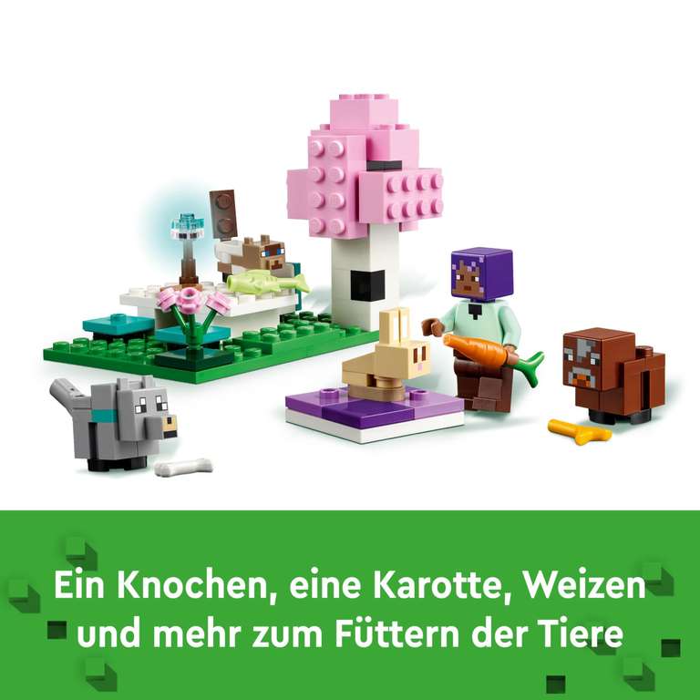 [Amazon Prime] LEGO 21253 Minecraft - Das Tierheim (206 Teile, ab 7 Jahre)