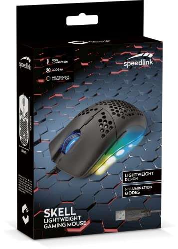 (PRIME) Speedlink Skell Lightweight Gaming Mouse – 6 Beleuchtungsmodi, einstellbare Sensorauflösung, @amazon maus