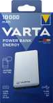 VARTA Power Bank 10000mAh, Powerbank Energy mit 4 Anschlüssen (1x Micro USB, 2x USB A, 1x USB C), inkl. Micro USB Ladekabel (Prime/OTTO Flat
