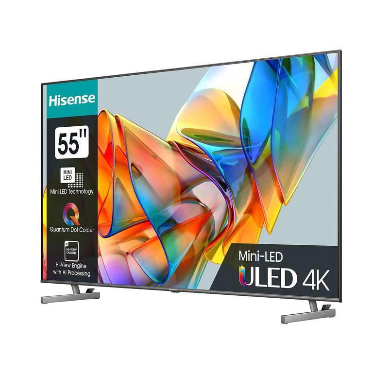 Hisense 55U6KQ 4K Fernseher QLED Mini-LED (effektiv 404,20€)