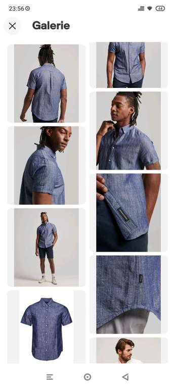 [eBay] Superdry Hemd - 40% Bio-Baumwolle + 60% Leinen | Kurzärmeliges Hemd für Herren | in verschiedene Farben & Größen