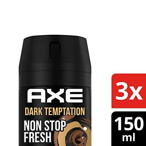 3x Axe Bodyspray Dark Temptation Deo 3x 150 ml im Amazon Prime Sparabo