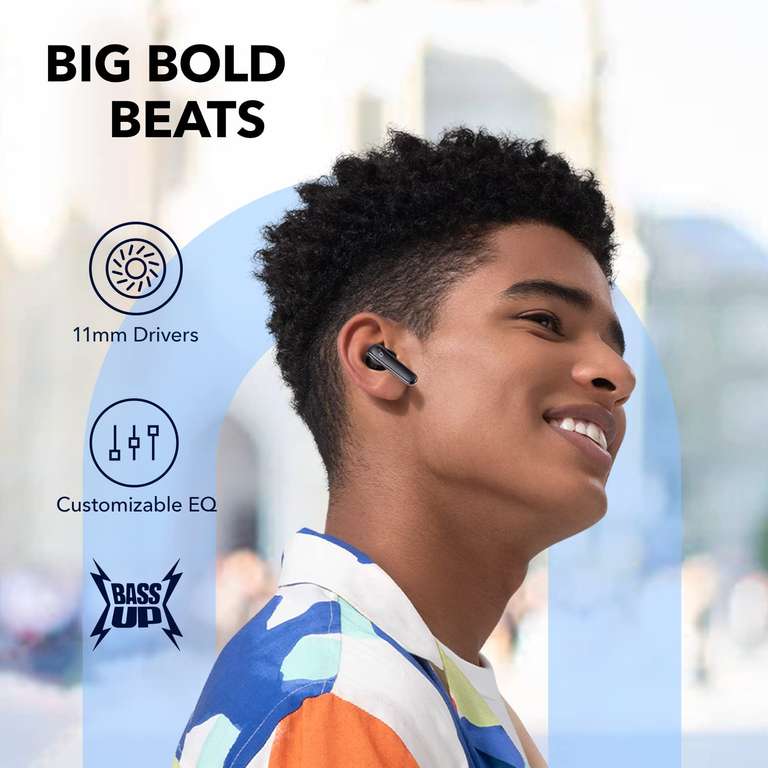 Anker Soundcore Life P3 In-Ear Kopfhörer | ANC | Bluetooth 5.0 | ca. 6h Akku mit ANC | Schnellladen | Qi | USB-C | IPX5 | App-Steuerung