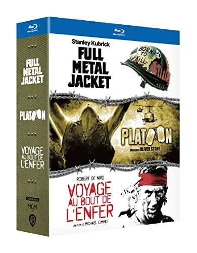 Platoon (Charlie Sheen, Willem Dafoe / 4 Oscars) | Full Metal Jacket | The Deer Hunter / Die durch die Hölle gehen (5 Oscars)| Blu-Ray Box