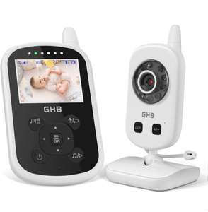 GHB Babyphone mit Kamera Video Baby Monitor 2,4 GHz Gegensprechfunktion ECO Modus Nachtsicht Temperatursensor, PRIME