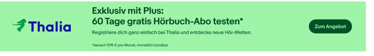 60 Tage Thalia Hörbuch Abo gratis