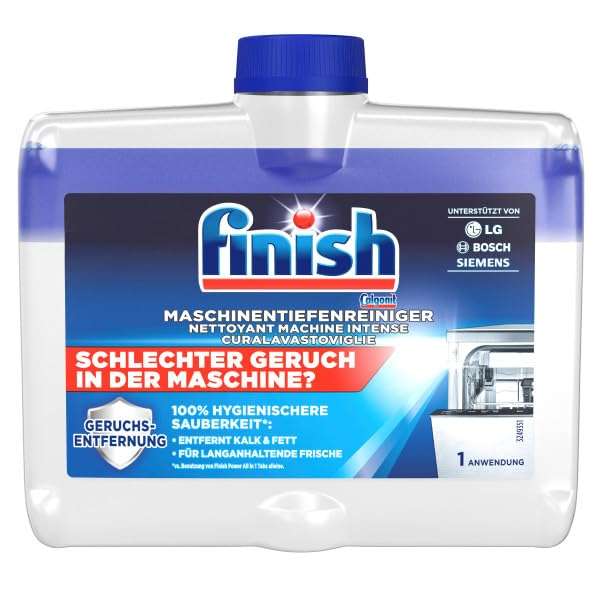 Finish Maschinentiefenreiniger oder Zitrone – 1 x 250 ml Maschinenpfleger (Prime Spar-Abo)