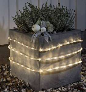 Christmas Weihnachtsbeleuchtung 'Außen-LED-Lichtschlauch' 6m, Timer Funktion, batteriebetrieben