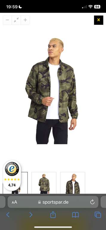 Brave Soul Herren Militär Camouflage Jacke (S-XL) für