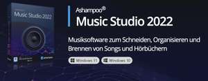 Ashampoo 3 Programmen kostenlos für Windows ( Optimizer 2022 / Music Studio 2022 / Uninstaller )
