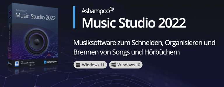 Ashampoo 3 Programmen kostenlos für Windows ( Optimizer 2022 / Music Studio 2022 / Uninstaller )