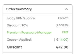 Ivacy VPN 5 Jahre für 42€