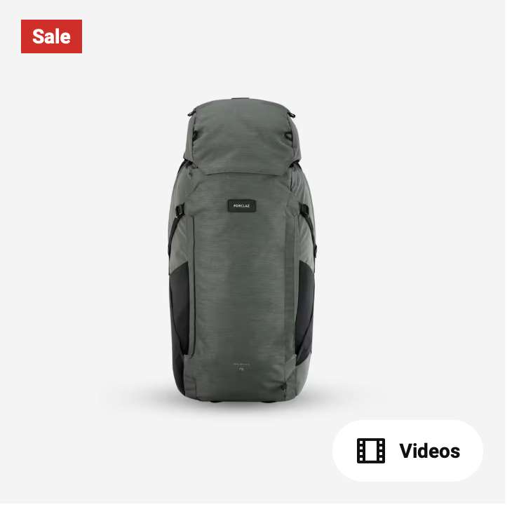 FORCLAZ Reiserucksack 70+6L von Decathlon - Backpacking Travel 900, nur  104.98 | mydealz