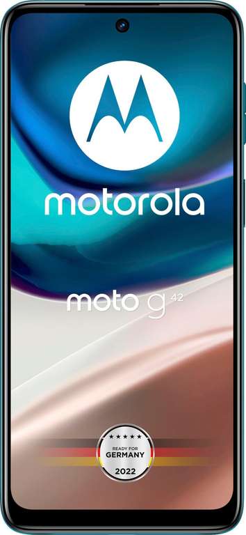 [Saturn/MM] Motorola Moto g42 Smartphone (6,4"-FHD+-Display, 50-MP-Kamera, 4/64 GB, 5000 mAh, Android 12)