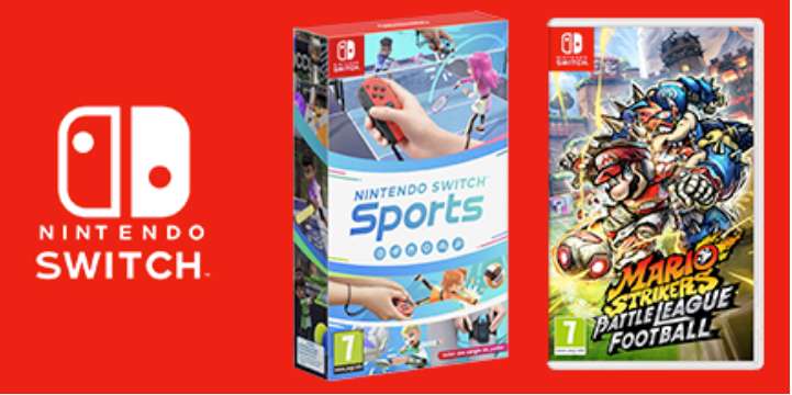 Nintendo Switch Sports + Mario Strikers: Battle League Football (Switch) für 71,43€ inkl. Versand (Cdscount)