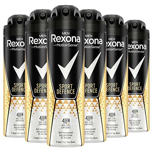 6x Rexona Men MotionSense Deo Spray Sport Defence Anti Transpirant mit 20% Coupon (Prime Spar-Abo)(personalisiert)
