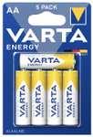 [KAUFLAND] 5er-Pack VARTA Energy AAA (LR03) oder AA (LR06) 1,5V Alkaline Batterien (20 Cent/Stück)