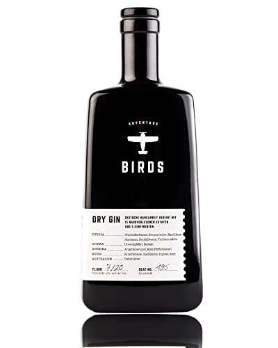 Birds Dry Gin 0,5 L ( Prime kostenloser Versand) Handmade