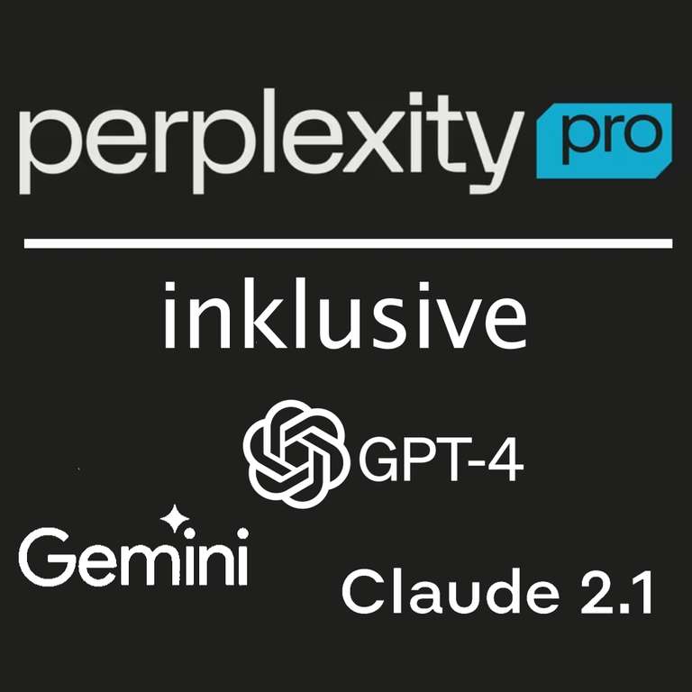 Perplexity Pro 1 Monat kostenlos (unendlich viele GPT4, Gemini Pro, etc. Anfragen + Claude 3