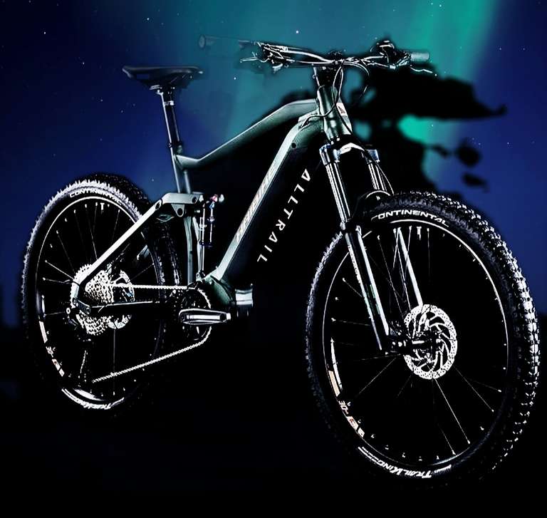 Haibike Alltrail 4 E-MTB 2023 E-Fully 27,5' 140mmSusp, 630Wh, Yamaha Antrieb PWST E-bike grün Bestpreis