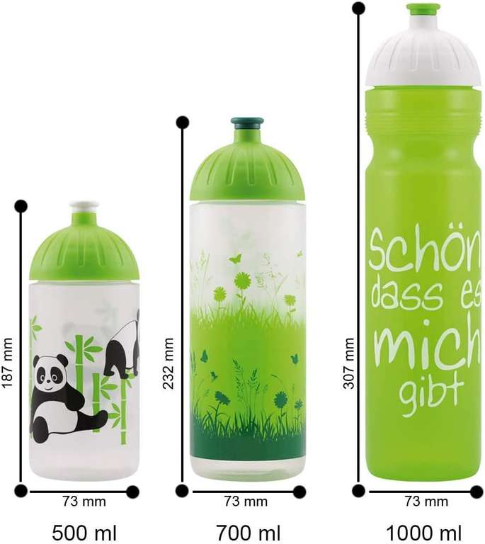 verschiedene ISYbe Trinkflaschen (500 ml oder 700 ml) für 2,64 € / 3,30 € / 3,60 € - Amazon